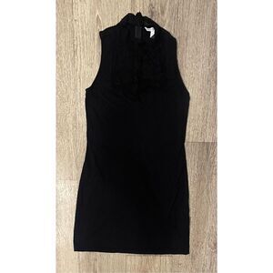 Victoria’s Secret Black Mini Dress Lacey Sleeveless